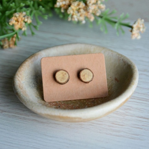 Proste kolczyki z drewna Proste kolczyki z drewna