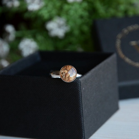 Srebrny pierścionek ręcznie wykonany