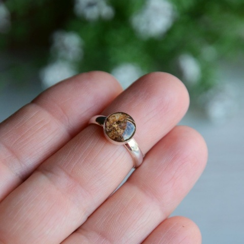 Pierścionek w srebrze handmade